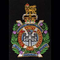 Kings Own Scottish Borderer Wire Blazer Badge
